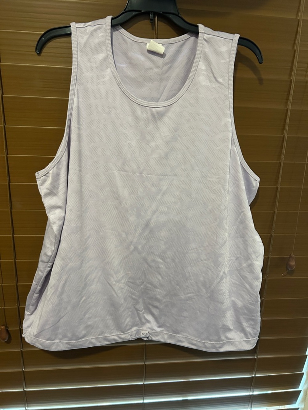 Avia Light Lavender Scoop Neck Mesh Tank